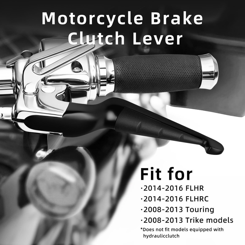 VASTMT CNC Motorcycle Brake Cluctch Levers with Anti-Slip Silicone Fit