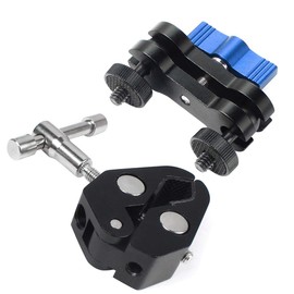CS PRIORITY Adjustable Friction Articulating Magic Arm Super Clamp Big Clip for Camera Monitor Studio Light (Combo J)