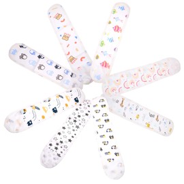 minkissy 8 Pcs Cartoon Cotton Belly Bands for Newborns Umbilical Cord Support Wraps Soft Breathable Tummy Belts Protects Cord Keeps Warm