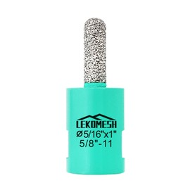 LEKOMESH Diamond Mortar Raking Bit 5/16" x 1" (8mm x 25mm) Brickwork Joint Mortar Removal and Tuck Pointing for Old Mortar,Blown,Damaged Bricks or Natural Stone Removal 5/8"-11 Thread