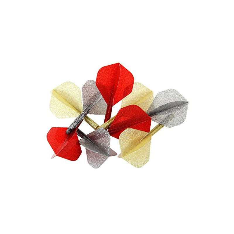 Condor Darts Lame Glitter Flight Standard Short Red