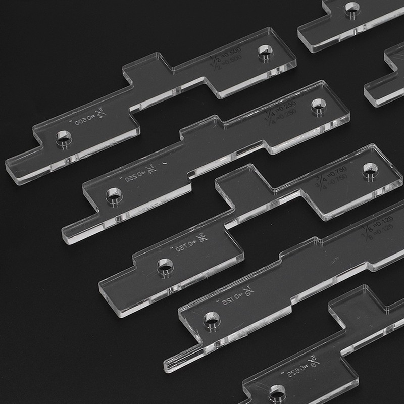 10PCS Router Table Set Up Bars Transparent Acrylic High Accuracy