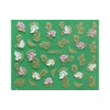 Gold and Silver Rose Flower Rhinestone Nail Art Sticker Ble327J