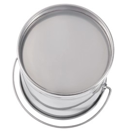 8L/2 Gallon Compost Bin Metal Compost Bucket, Stainless Steel Food Scrap Slop Bucket Milk Metal Pail with Lid for Home Kitchen Food Waste & Garden Supplies