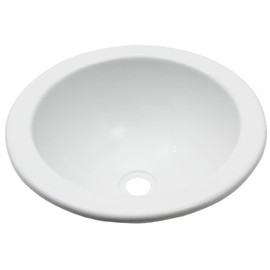 Round Sink Insert Tray for Motorhome Caravan Camping Boat Diameter 360 mm White