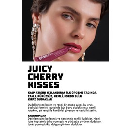 Dudak Bakım Parlatıcı Lip Balm 10 ml | Kiraz Tint | Besleyici, Nemlendirici | Peptit,Shea,Cupuaçu