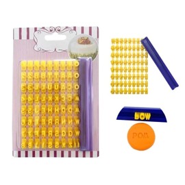 Plastic Alphabet Stamps for Clay Small Alphabet Letter Pottery Stamp Kit Craft Accessories Letter Stamps for Clay