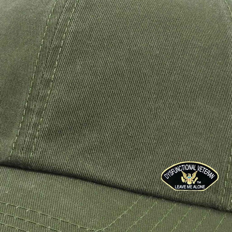 Dysfunctional Veteran Leave Me Alone Hat Lapel Pin