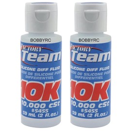 2 Pack Associated ASC5455 5455 2oz Bottle 10000k CS Silicone Diff Oil Fluid Losi SC10 HPI TRAXXAS ARRMA Includes CHICAGOLAND RC Coupon