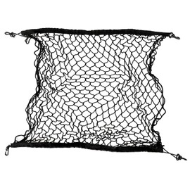 Zone Tech Cargo Net for Pickup Truck Bed - Bungee Net Mesh Elastic Universal Fit, Black Adjustable 4 Hook Storage Trunk Organizer Stretchable Mesh for Pickup Truck Bed, Car, Van and SUV