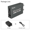 Wiistar HDMI to SDI(SD-SDI/HD-SDI/3G-SDI) Converter Mini HDMI 2 Input to