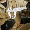 BAIQI Vernier Caliper Measuring Tool,0-6"/0-150mm Manual Stainless Steel Caliper,High Accuracy