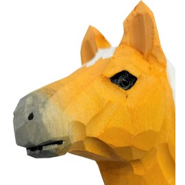 your castle Wall Hooks Farm Animal Family Animal Heads – 2-Way Wooden Coat Hooks Set of 3 Horse, Cow, Pig, 11 x 6 cm