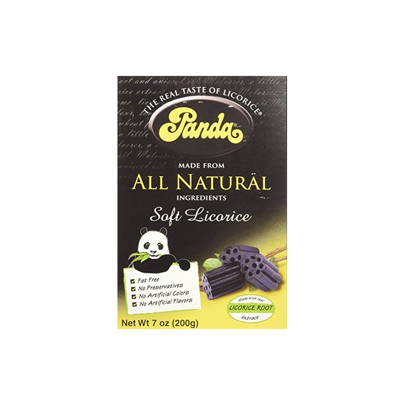 Panda Licorice, Licorice Chews, 7-Ounce Bags (Pack of 12)