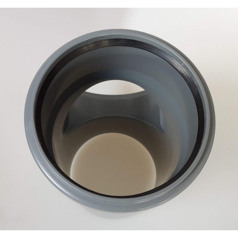 Aquer Inspection Pipe Cleaning Pipe Inspection Opening DN110, Polypropylene, Grey,