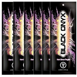 6 SACHETS OF POWER TAN BLACK ONYX TANNING LOTION