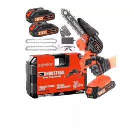 Unbranded Mini 6" Chainsaw / New / Two Batteries