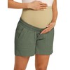 Maacie - Pantalones cortos de algodón para maternidad con cordón