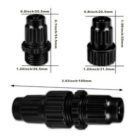 Dhieong 8 Pack Expandable Garden Hose Repair Kit, Plastic Flex Hose Repair Kit, Hose Female Male Connectors Accessories, Repair Connectors Will Repair ¾ Flex Hose Repair Kit. and Quickly