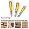 Mesee Pack of 3 8 mm Shank Flush Cutters, 4