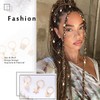 Formery Butterfly Hair Jewelry Braids Gold Star Braid Charms Pearl