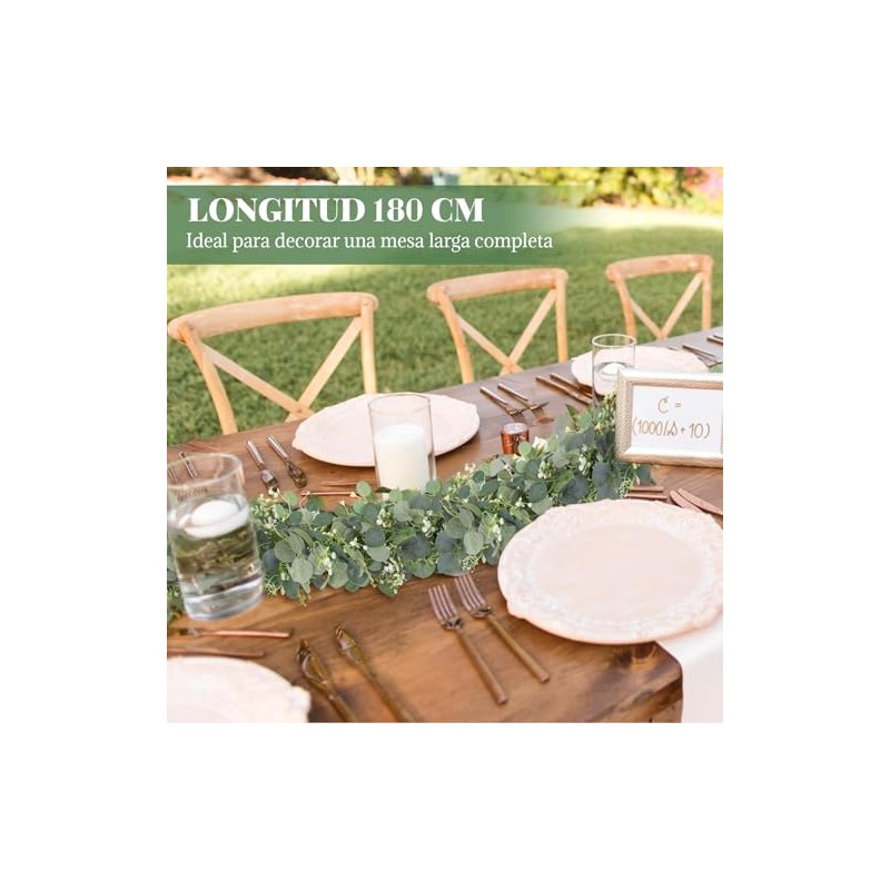 Boda Decoracion Pack - 6PCS Guirnalda de Flores Artificiales para