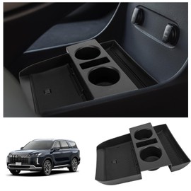 Carwiner Lower Center Console Organizer Tray Compatible with 2019-2023 2024 Hyundai Palisade Accessories with Cup Holder Insert Secondary Box Storage Accessories