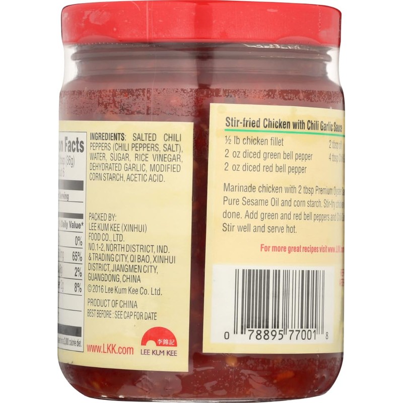 Lee Kum Kee Chili Garlic Sauce, 8-Ounce Jars (Pack of