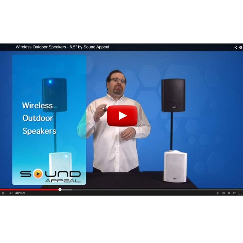 Outdoor Bluetooth Speakers, 5.25" Bluetooth Weatherproof Speakers for Deck Patio