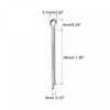 sourcing map Split Cotter Pin, 3mm x 35mm Stainless Steel