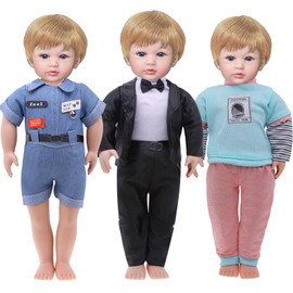 Doll Baby Clothes for 14-16 Inch Dinosaurs Baby Doll Clothes Outfits for Real Baby Doll, Christmas Birthday Gift Set for 3+ Years Old Kids Girls Boy Toys