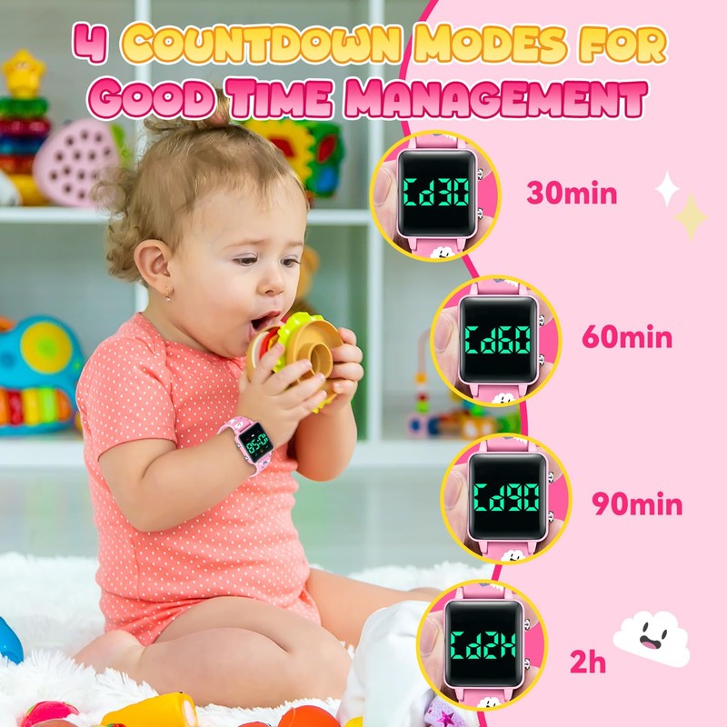 Potty Training Watch for Toddlers, Upgrade Magnetic Charging Potty Reminder