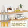 cersaty Pack of 10 Invisible Shelf Brackets, 130 mm Concealed