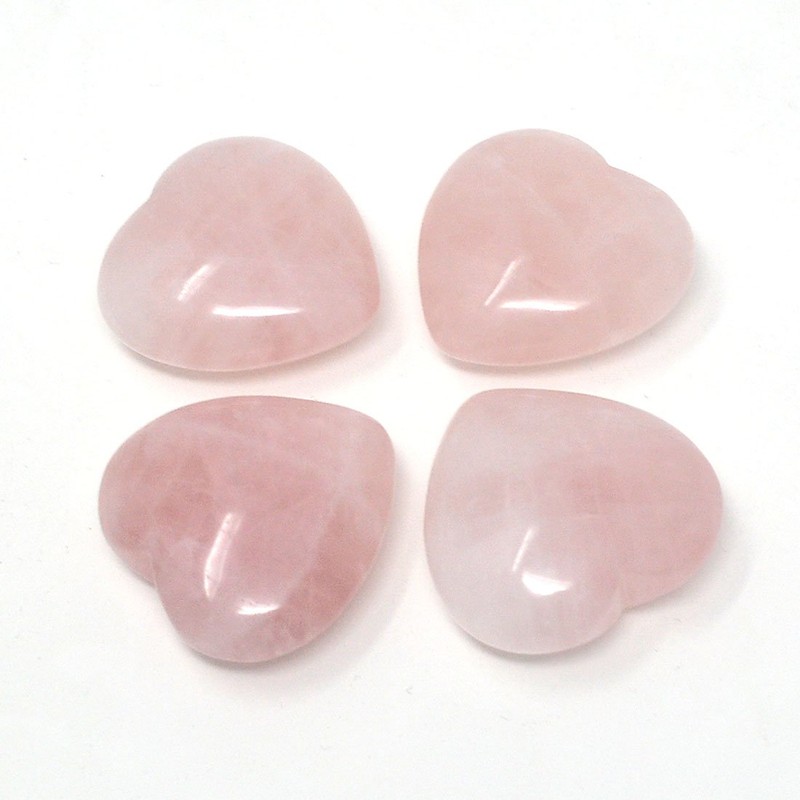 (isui) yishui Heart Rose Quartz Natural Stone Power Stone 3