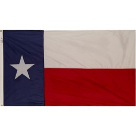 3x5 Foot (90x150 cm) State Polyester Indoor/Outdoor Flag; Vivid Color and Fade Proof - Canvas Header and Double Stitched (Texas)