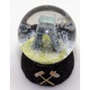 3-45-68 2 Great Snow Globes Souvenir Ruhrpott Transport Tower Charcoal