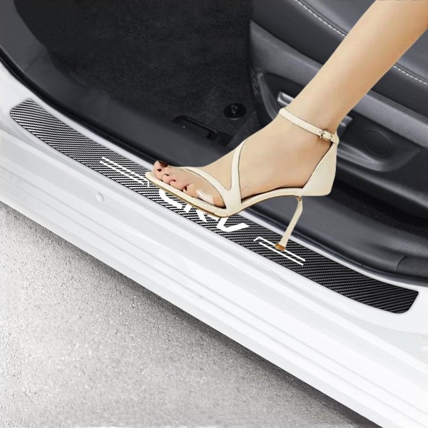 WSKMLZO 4 PCS Car Door Sill Protector Compatible with CRV