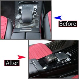 ABS Central Control Armrest Decorative Cover Trim for a Class W177 2019 (Carbon Fibre Style)
