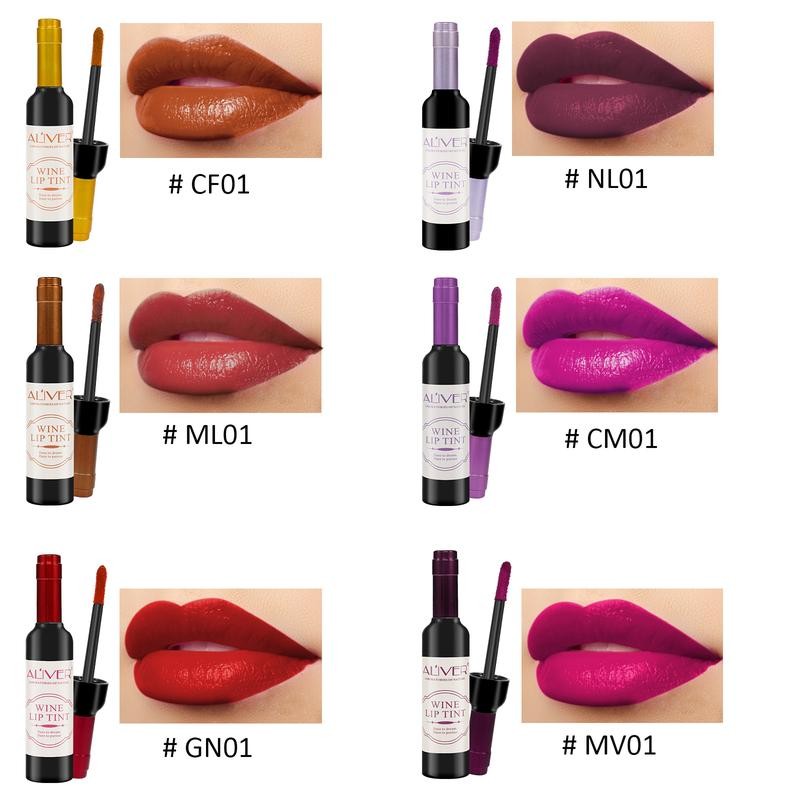 ALIVER Upgrade 6 Shades Lip Tint Set - Super Long-Lasting