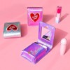 Heart Pearl Milk Joy Mirror Lipstick Case - Black / 하트 펄 밀크 조이 거울 립스틱 케이스 - 블랙