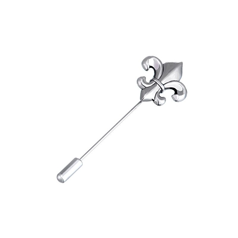 Salutto Lance Suit Lapel Stick Brooch Pin Silver