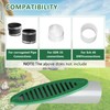 4 Inch Yard Drain Green Angled Drainage Grate for Yard