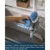 Consumest Sponge Holder for Kitchen Sink with Adhesive Hook &