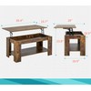 FDW Lift Top Coffee Table with Hidden Compartment and Storage