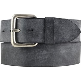 BELTINGER Belt Made of Soft Full Cowhide Leather Used Look 5 cm Jeans Belt with Solid Belt Buckle for Men 50 mm Leather Belt Vintage Look, Black, antique silver