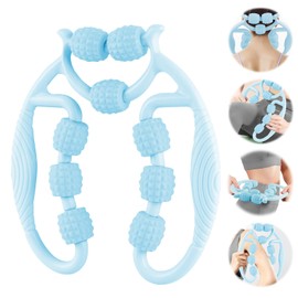 Taozoey Massage Roller, Massage Roller, Leg Roller, Leg Massager, Cellulite Deep Tissue Massage Arm, Massage Roller Leg, Massage Roller with Handle Leg, Massage Roller (Blue9)