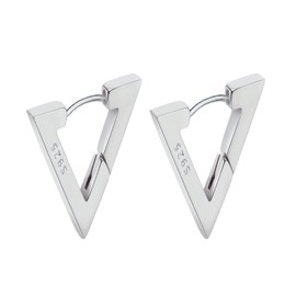 Aucuu Hoop Earrings for Women, Hypoallergenic Triangel Rhombus Rectangular, Geometric Earrings, Minimalist Earrings Birthday Gifts for Women Girls