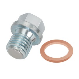 motoparty Motorcycle Drain Bolt M12 x 1.5mm with Magnet, Fits Honda, Yamaha, Kawasaki, YFM 50, Reble 250 (17-20), PCX125 (10-18) with Drain Washer, Steel Bolt