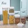 Felli Flip Tite Storage Container with Lid 4" Airtight Ring