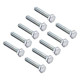 sourcing map Hex Head Screw Bolts Carbon Steel 1/4"-20x1-1/2" Fastener Grade 5 UNC 10pcs